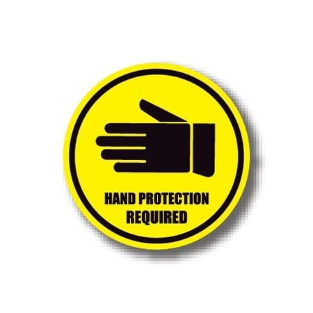 Ergomat 24in CIRCLE SIGNS - Hand Protection Required DSV-SIGN 576 #0148 -UEN